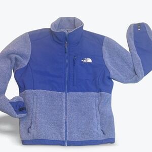 The North Face Denali Fleece Jacket Womens Large Purple Quarter Zip
